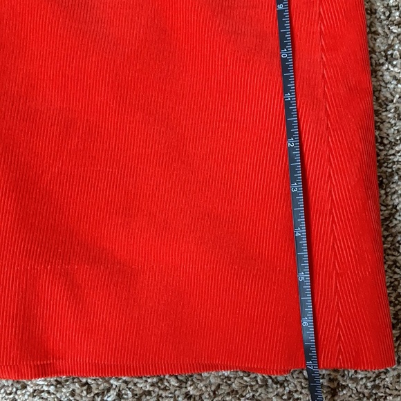 J Crew red corduroy mini skirt 4 - Picture 10 of 11